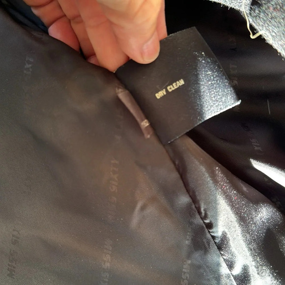 Miss Sixty Overcoat Jacket Black Wool Womens S - Picture 9 of 15